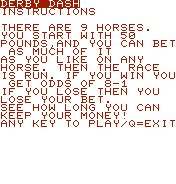 Derby Dash